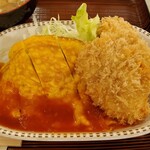 三好弥 - カニクリームコロッケ＆ポークピカタ