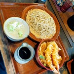 ささくら - ざる蕎麦とミニ天丼　1180円(税込)