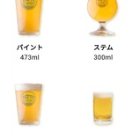 TOKYO ALEWORKS STATION TAPROOM - グラスの種類