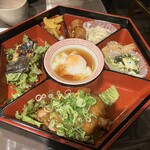 多満喜 - 230713木　大阪　多満喜　チキンカツカレーあんかけ、さわらしょうゆ焼き