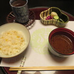 三養荘 - とうもろこし御飯