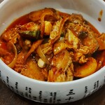 大腸とハチの巣の四川風煮込み