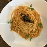 イタリアンバール GOCHI - 生ウニの濃厚トマトクリームスパゲティー
            （コースに+¥400）