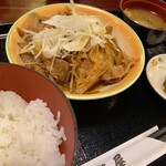 Niyu To Kiyoshouya - 今回オーダーの牛肉豆腐定食