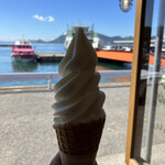 忠海港 - ソフトクリーム