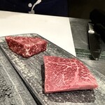 Nose to Tail - ウチモモのダーティーステーキ（通常と熟成の食べ比べ）