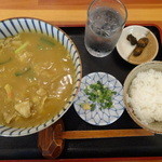 敬亭山 - カレーうどんと半ライスのセット