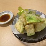 清水屋 - グリーンナスの天ぷら