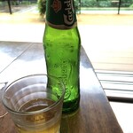 ゆづくしSalon 一の坊 - ラウンジでの瓶ビール