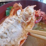 南海グリル - 伊勢海老の裏には少し身が…