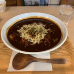 Ofuro Kafe Utatane - 焼きカレーラーメン（1078円）＋大盛り（165円）