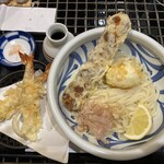 Udon Ubara - ちく玉天ぶっかけ　麺大盛