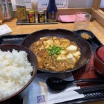 Ootoya - ピリ辛本格マーボードーフ定食(¥940)+ライス特盛(+¥110)