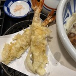 Udon Ubara - 海老天@400 追加　濃厚な海老の味