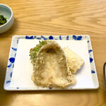 天ぷら よこい - ●一皿目
      ・鰆
      ・鱧
      ・鱚