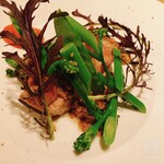 マンサルヴァ - メイン　ガリシア産栗豚ロースのアロスト　胡桃とケーパーのサルサアグロドルチェ