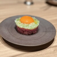 焼肉うしごろ 横浜店 - 富山産白海老の和牛ユッケ