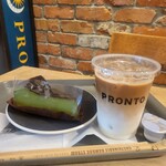 PRONTO - 抹茶バスチーとカフェラテ