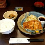 Kitchen GRATO - 料理写真:洋食ランチ Ｂ かつ馬特製焼きとんかつ   ( ロース・味噌 ) & 和風セット