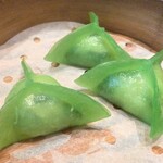 香港飲茶点心 千琇 - 翡翠（ひすい）海老野菜餃子