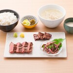 Gyuutan Keyaki - 牛たん3種盛定食