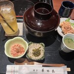 Hakata Hanamidori - 親子丼御膳とアイスジャスミンティ