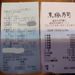 京極寿司 - 今回のレシート