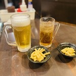 Oo Toraya - 生中、梅酒ソーダ