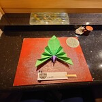 京極寿司 - テーブルセットアップ状況