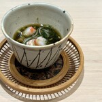 すし宮川 - 車海老 葛素麺