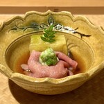 日本料理こまつ - 道産牛サーロイン、賀茂茄子