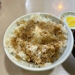 レストラン ふくしん - ご飯の上にもたっぷりのソース。