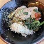 家系ラーメン 佐々喜家 - 最後はおかわりチャーシュー丼