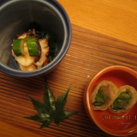 馳走紺屋 - 御飯が炊けるまでの口替わり、タコの酢の物