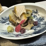 おおさか料理  浅井 - 蒸し鮑のお造り