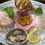 田中食堂 - 大島定食のお刺身