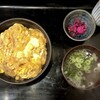 小麦や - モーニングサービス カツ丼セット お吸い物付