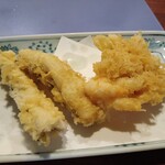 天ぷら新宿つな八 - 穴子、かき揚げ