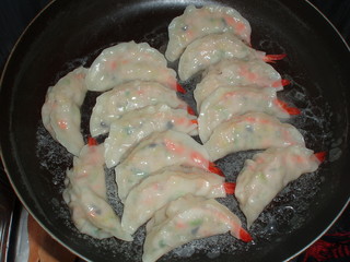 線條手打餃子専門店 - 焼き海老餃子