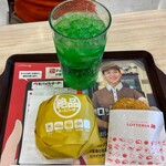 ロッテリア - ロッテリアモーニング(絶品チーズバーガーセット)！