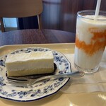 Dotoru Kohi Shoppu - メロンヨーグルン　レアチーズケーキ