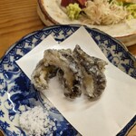 割烹 市川 - お造りの鮑のひだの部分を揚げて下さって＾＾