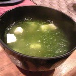 尚風亭 - 最後に嬉しいあおさ汁のサービスが