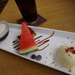 オイモカフェ - セットのデザート3点盛