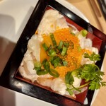 餃子拉麺酒場 暖暮 - えびのユッケ風？