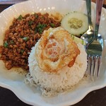 Jurassic Nest FoodHall (Michelin Rated Food) - チリ&バジル　チキンライス