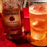 シークレット ドア - ３杯目：フォアローゼズのシングルバレルのソーダ割