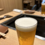 Tsukishima Monja Koboreya - エビスビール715円