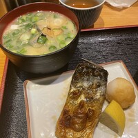 一誠 - 冷や汁、北海道産塩サバ