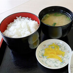 Resutoran Ori-Bu - ご飯、味噌汁、漬物
